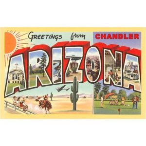 Greetings from Chandler, Arizona – Vintage Image, Postcard