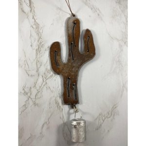 Cactus Bell Rustic Ornament