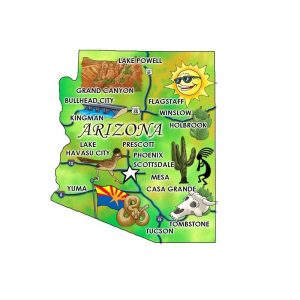 Arizona Across America Magnet