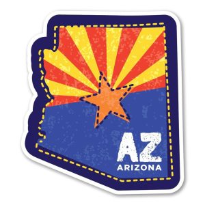 Arizona Scene State Shape Magnet
