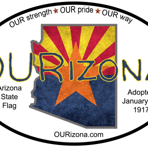 OURizona State Flag Vinyl Decal