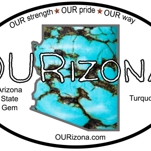 OURizona Turquoise Vinyl Decal