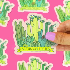 Cactus Collector Vinyl Sticker