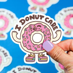 I Donut Care Vinyl Sticker
