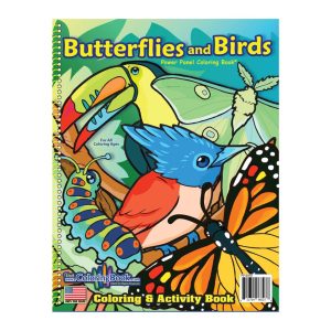 Butterflies and Birds Coloring Book 8.5″x11″
