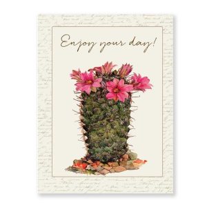 Enjoy Your Day Cactus Botanical Greeting Card