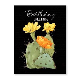 Cactus Botanical Birthday Greeting Card