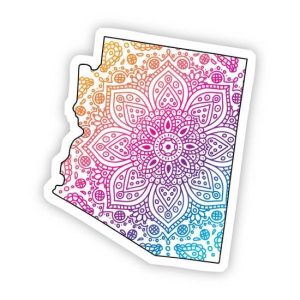 Arizona Sticker – Mandala Pattern