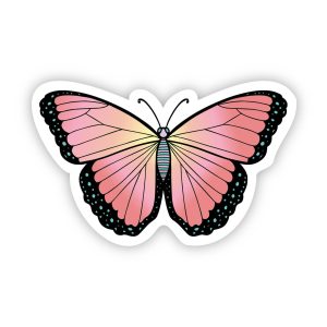 Butterfly Multi Color Aesthetic Sticker