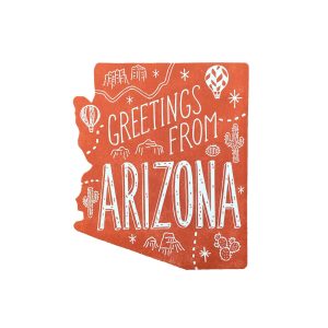 Arizona State Postcard Orange