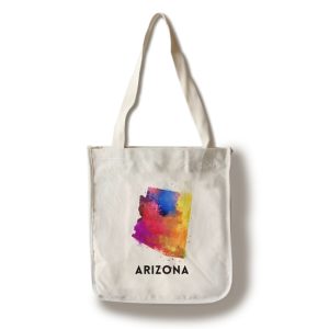 Tote Bag Arizona State Abstract Watercolor