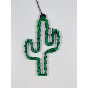 Ornament cactus outline holiday Christmas gift Western USA