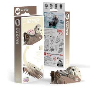 Sea Otter Eugy 3D Cardboard Model Kit