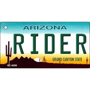Rider Arizona State License Plate