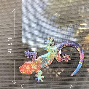 Gecko (Rainbow) – Colorful Enamel Screen Door Magnet