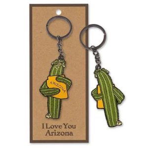 AZ Saguaro Hug Keychain