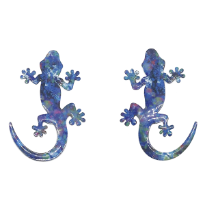 Gecko (Blue) – Colorful Enamel Screen Door Magnet