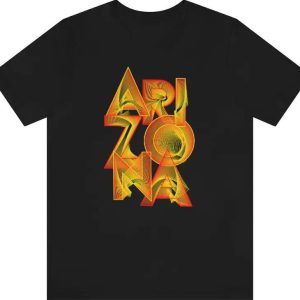 Golden Arizona Souvenir T-Shirt Black