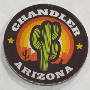 acrylic Magnet Chandler Arizona Cactus Circle