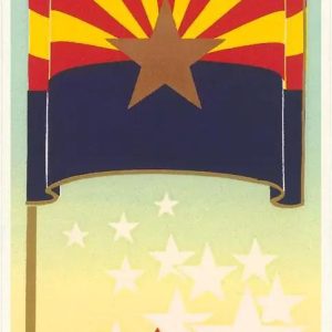 Arizona State Flag – Vintage Image, Note Card