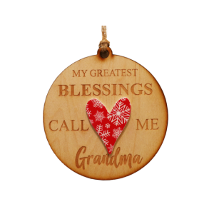 Grandma Wooden Ornament