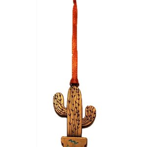 Arizona Tag – Cactus Keychain (Bronze)