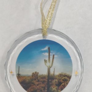 Arizona – Sunset – Crystal Disk Ornament