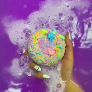 Cotton Candy Donut Bath Bomb