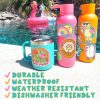 Bee Happy Daisy Flower Positivity Water Bottle Vinyl Sticker - Image 2