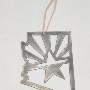 Arizona State Shape Metal Ornament