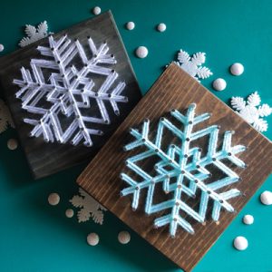 Snowflake Mini String Art Kit DIY
