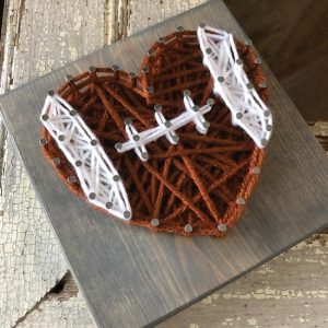 Football Heart Mini String Art Kit DIY