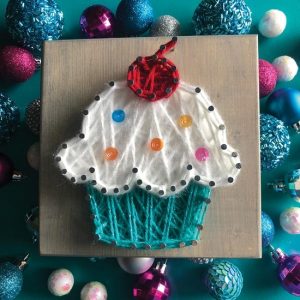 Cupcake Mini String Art Kit DIY