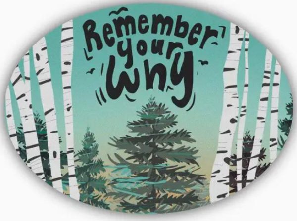 Remember Your Why Positivity Sticker