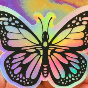 Butterfly Holographic Sticker
