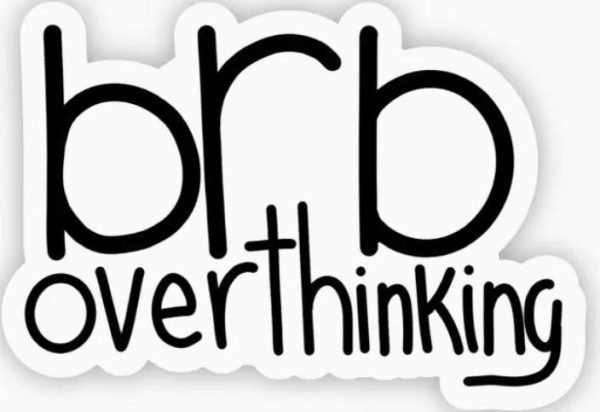 Brb Overthinking Sticker