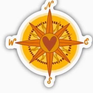 compass nature sticker