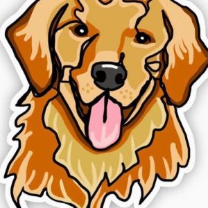 Golden Retriever Dog Sticker