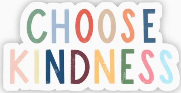 Choose Kindness Multicolor Lettering Sticker