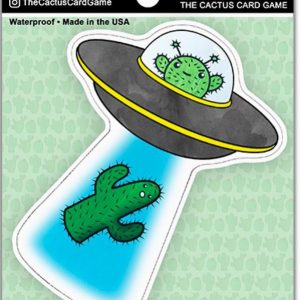 Ufo Cactus - Vinyl Waterproof Sticker
